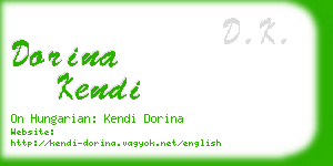 dorina kendi business card